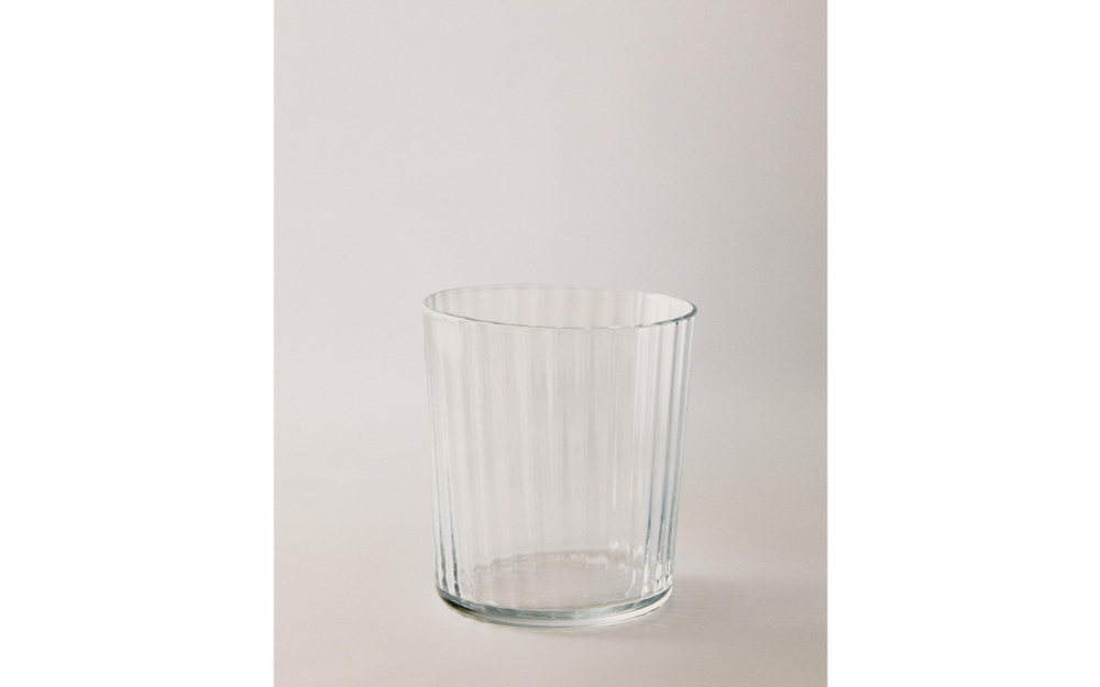 Zara Home стакан из стекла, цвет прозрачный, 9 см · 9226/401