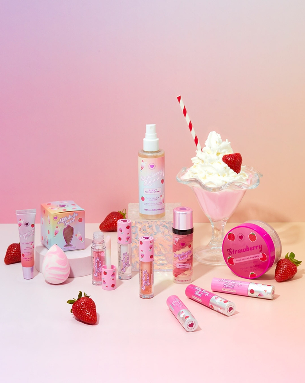I Heart Revolution Milkshake Strawberry Swirl - База под макияж, подклад, 30 ml