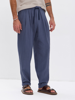 Штаны хлопковые с защипами