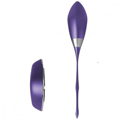 Виброяйцо на дистанционном управлении фиолетовое 22 см