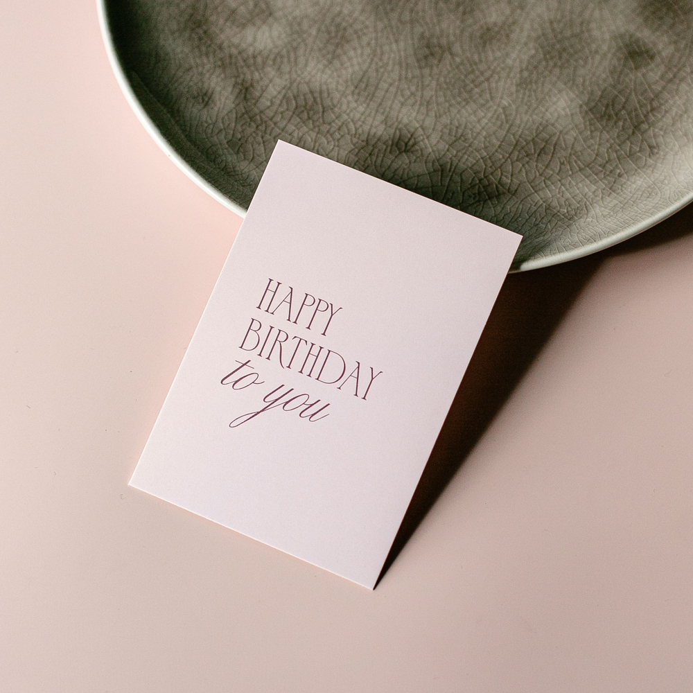 А 987 карточка (7х10 см) Happy birthday to you! (в упаковке 10 шт.)