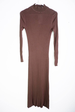 Платье Lime в рубчик длинное, маркировка XS, визуально на 42 размер