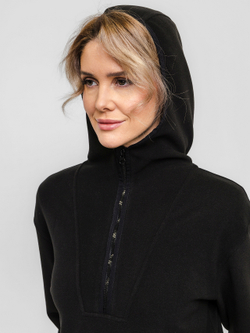 Анорак с капюшоном, женский, цвет "Чёрная скала"