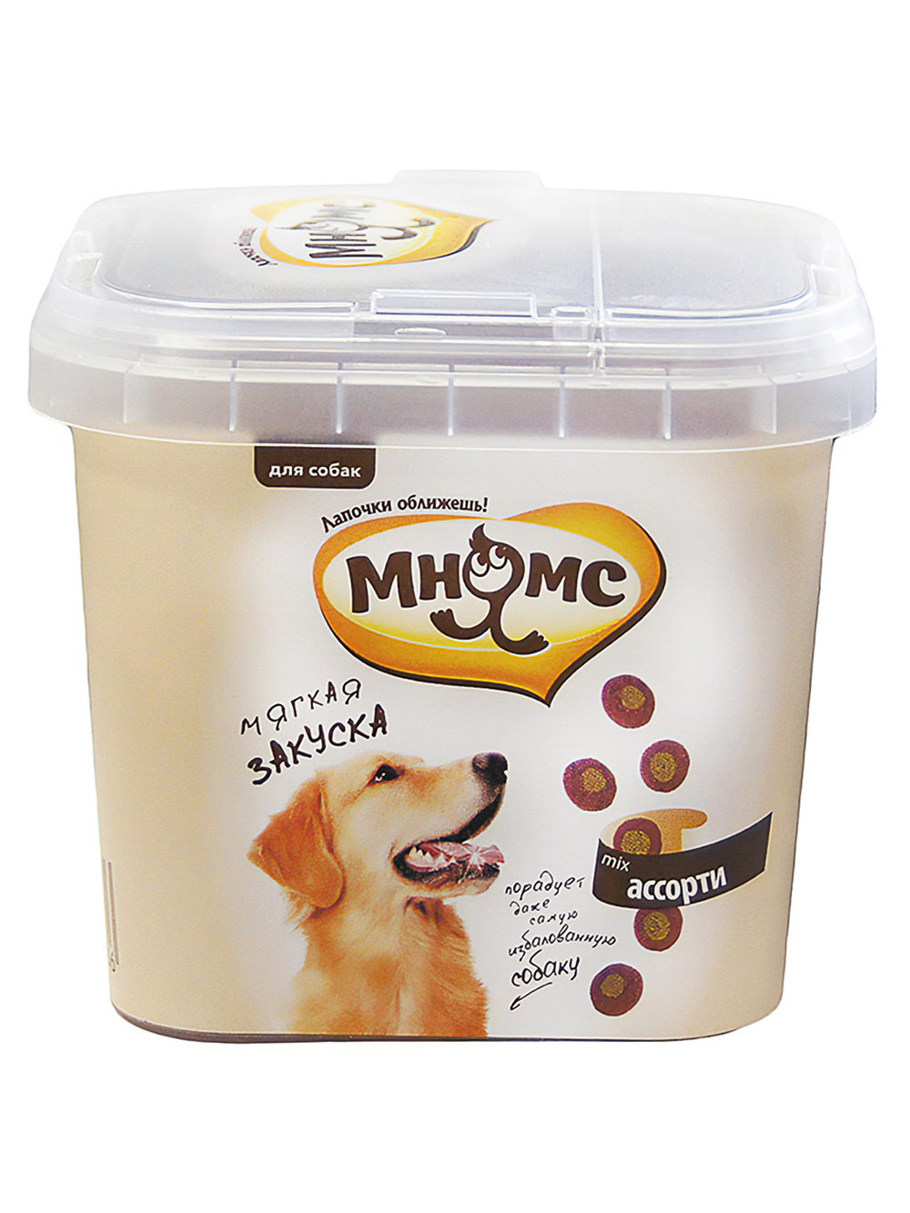 Лакомство Мнямс Мягкая закуска ассорти тренировочное для собак 140 г