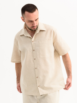 Сорочка верхняя мужская "Лён"