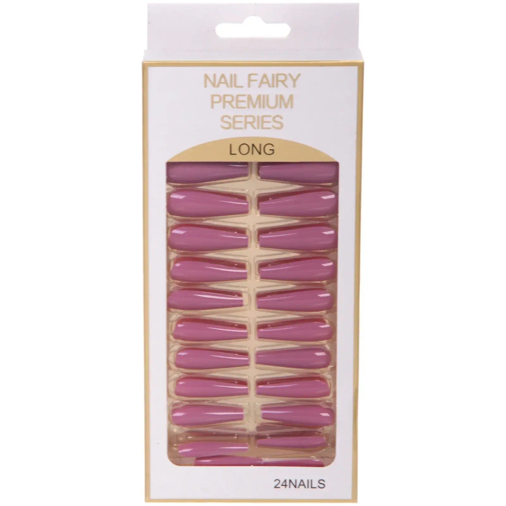 Ногти накладные на клеевых пластинах 24шт «ТЫПРЕКРАСНА!», цвет темно - лиловый, длина 3см