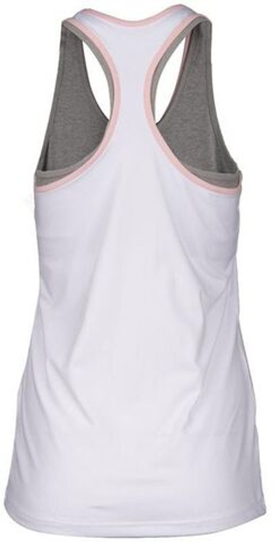 Женский топ теннисный K-Swiss Hypercourt Express Tank W - white/light grey melange
