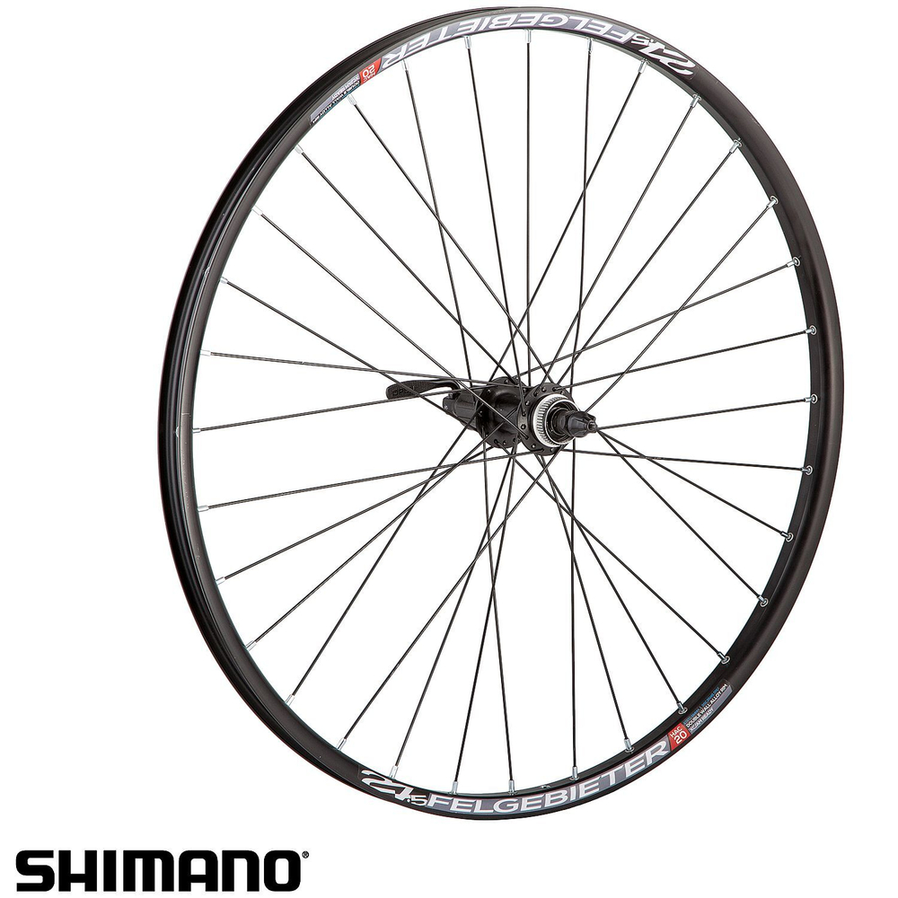 Колесо 27" Заднее (без резины), двустенный пистонированный алюм.обод 32 отв.,втулка FN-TX505