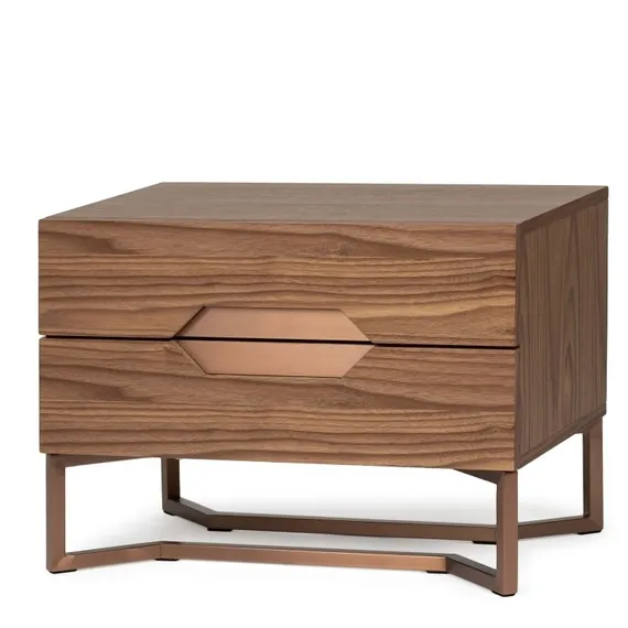 Прикроватная тумба Ambra 60х40 см, шпон ореха