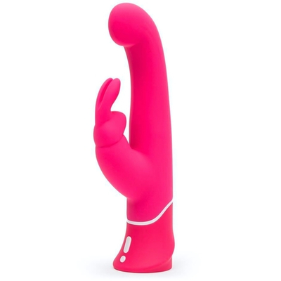 Розовый вибратор-кролик G-Spot Rechargeable Rabbit Vibrator - 24,1 см. (Цвет: розовый)