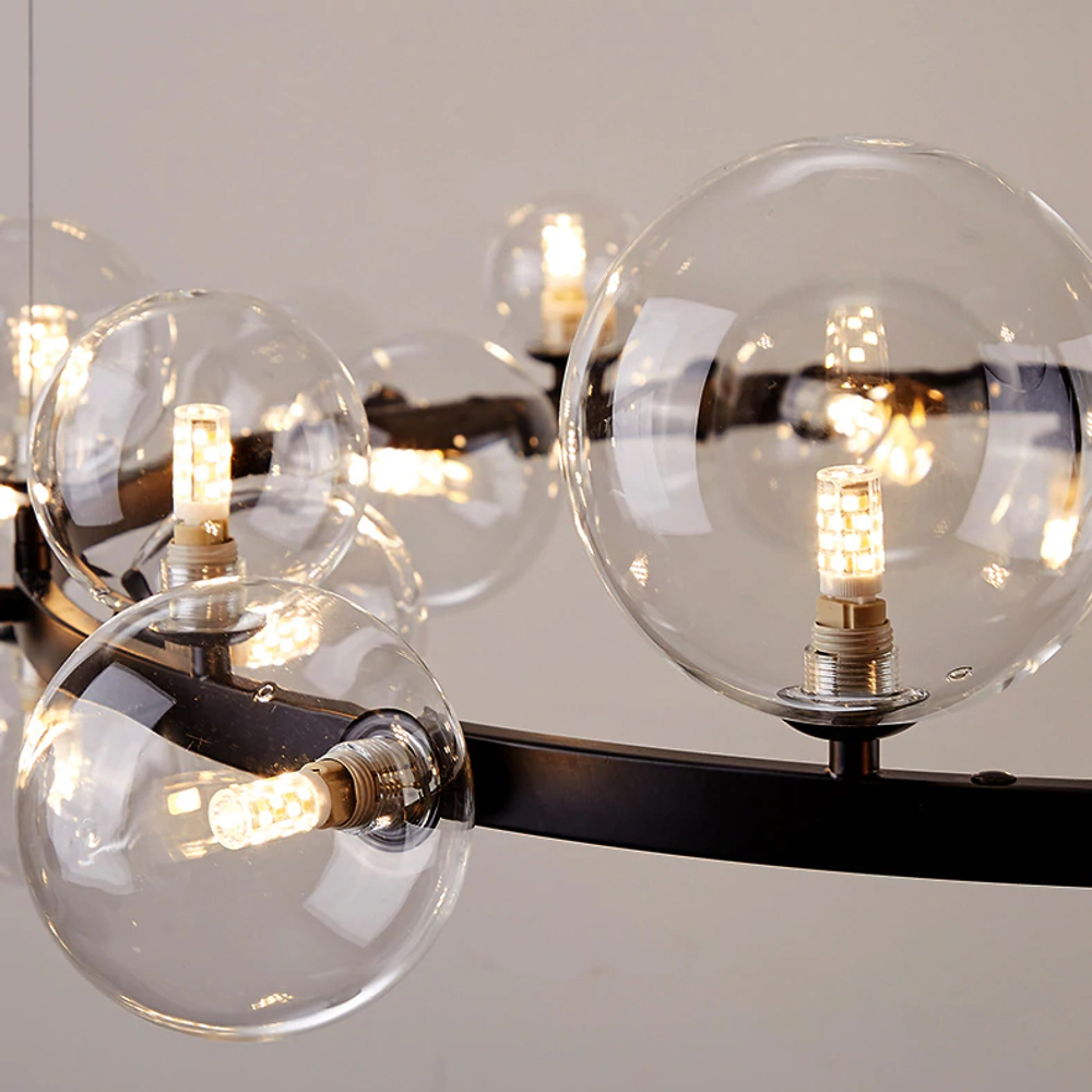 Люстра 8828P/L black/clear