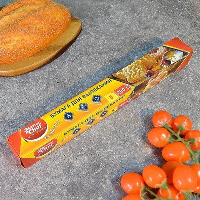 Бумага для выпекания 30см*5м в коробочке "MASTER Chef"