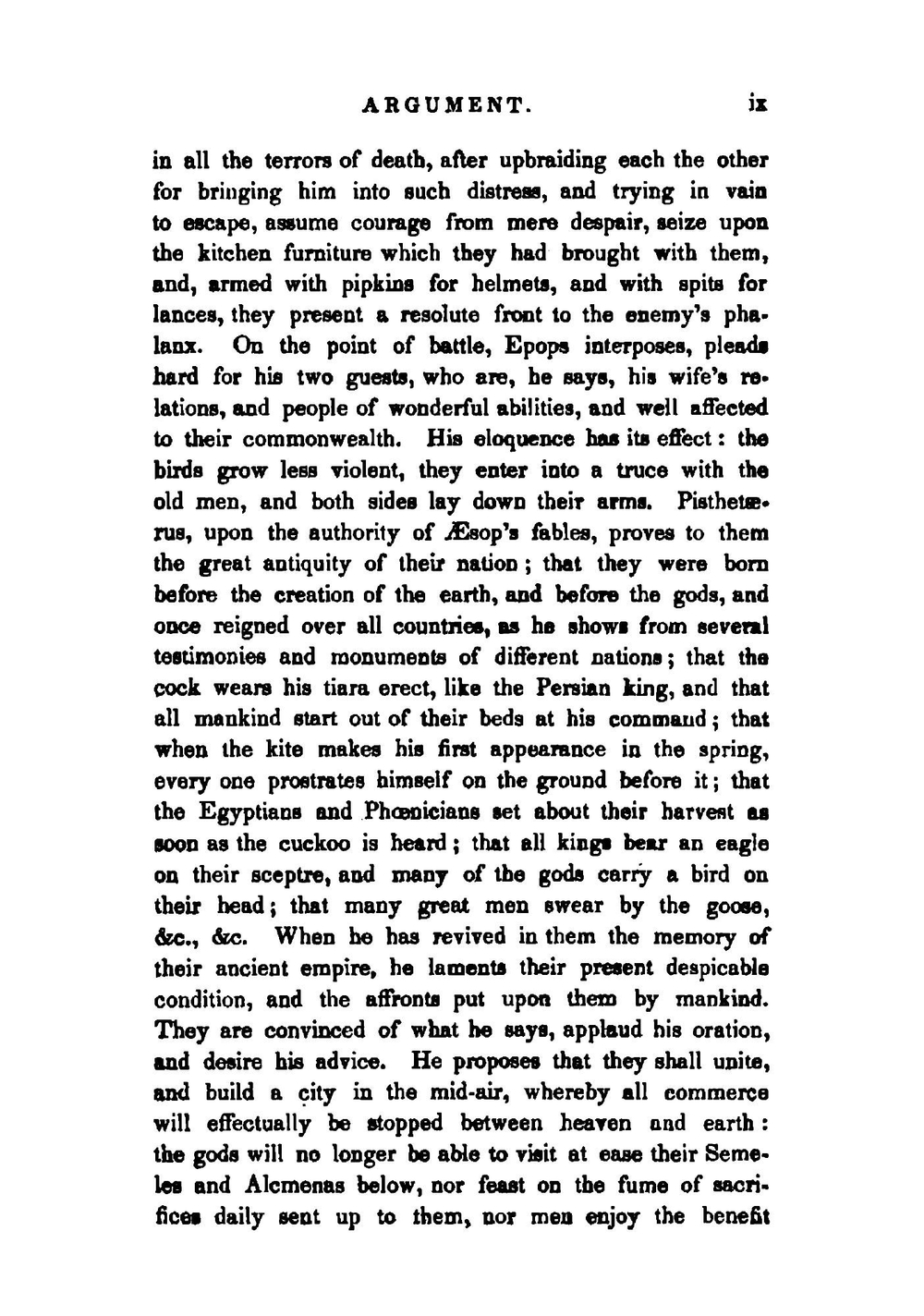 The Birds of Aristophanes, and a metrical table | Aristophanis