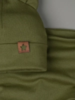 Шапка с ушками осенняя и снуд для детей