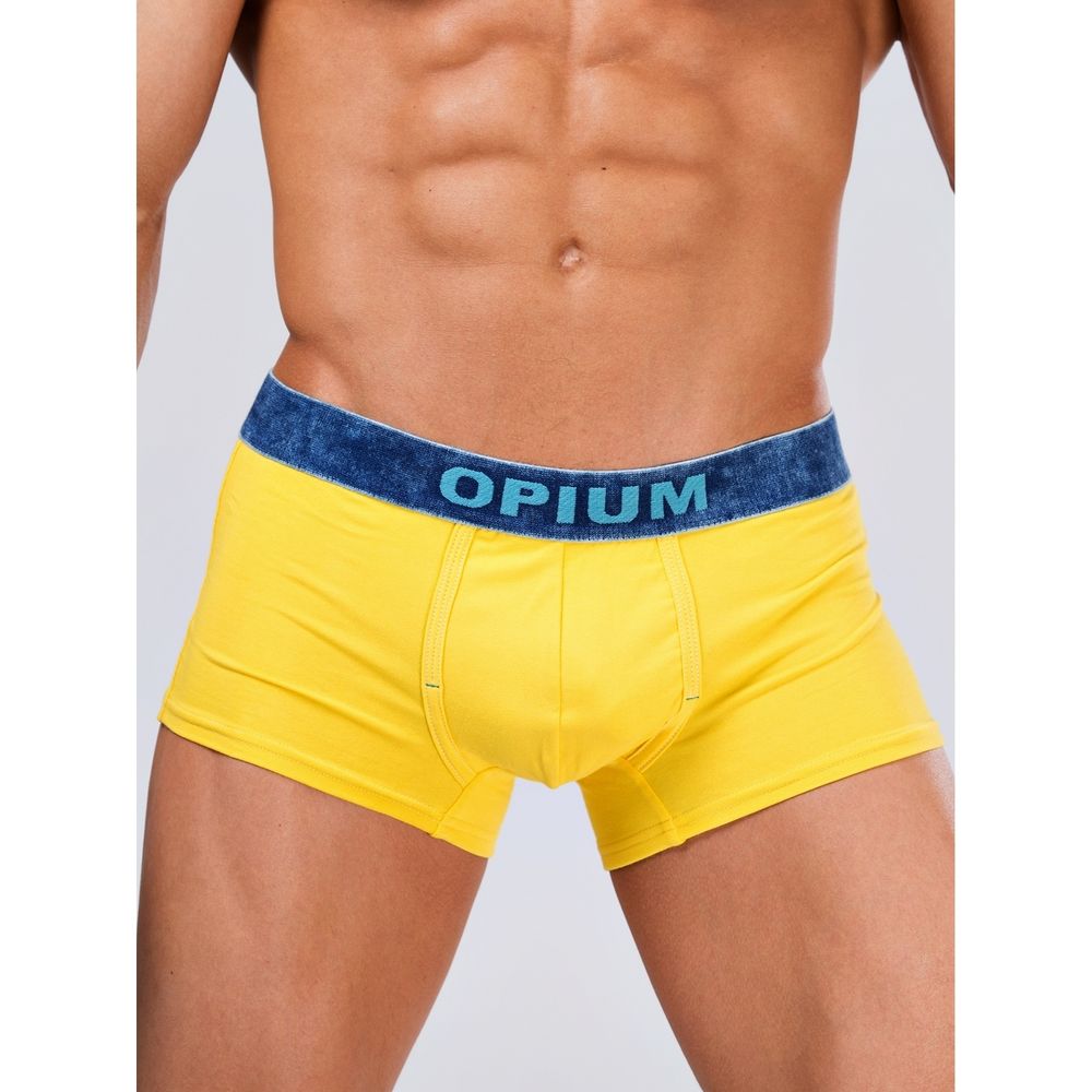 Мужские трусы боксеры желтые Opium Boxer R109