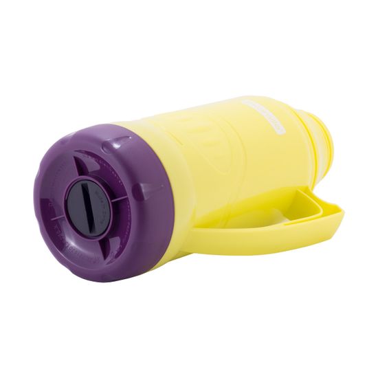 Термос 1 л. со стеклянной колбой Kamille KM 2031 пластиковый, 2 чашки