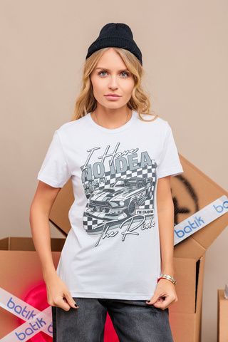 111_БК25 Футболка кор.рукав, белый