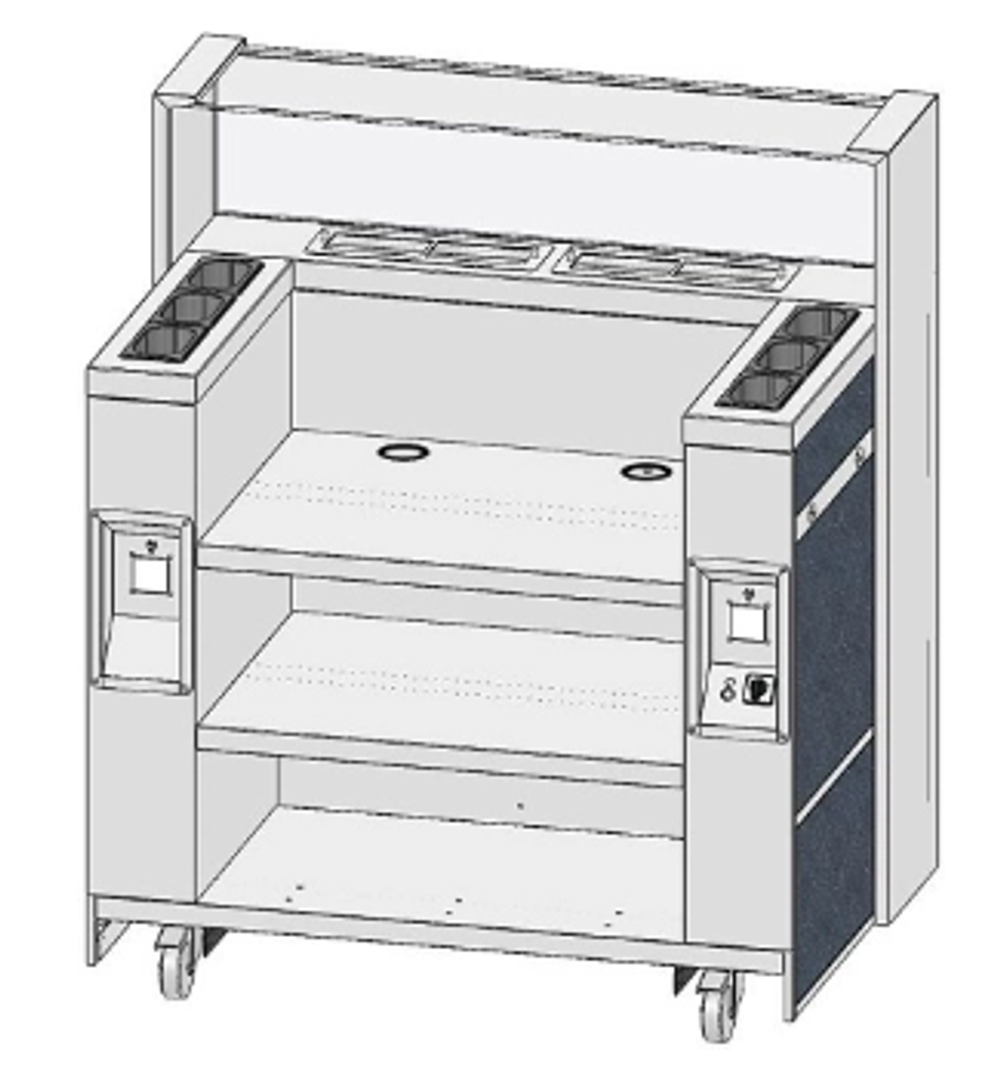Мобильная кулинарная станция REFETTORIO RCB22NA Мобикус