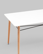 Стол Eames DSW Rectangle New 120*80 белый