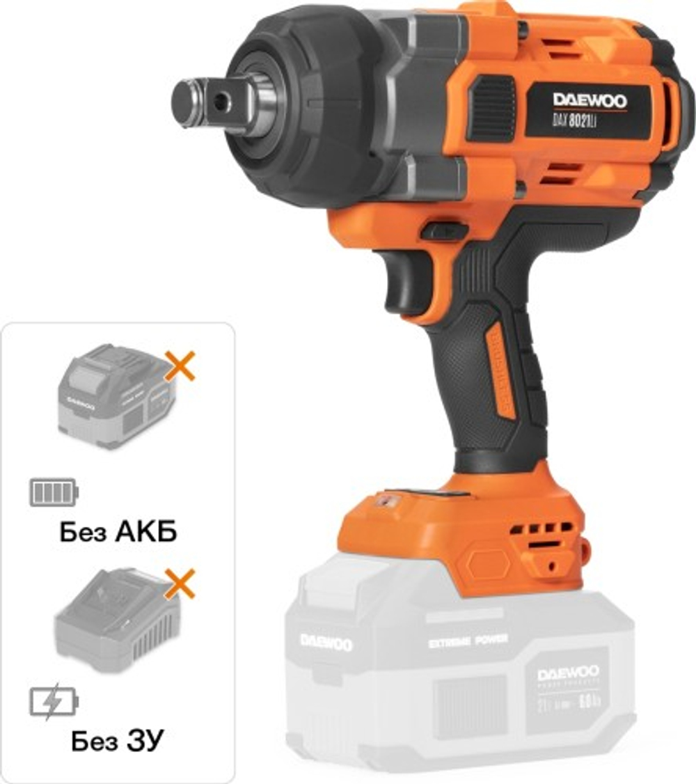 Гайковерт аккумуляторный DAEWOO DAX 8021Li ударный без АКБ и ЗУ