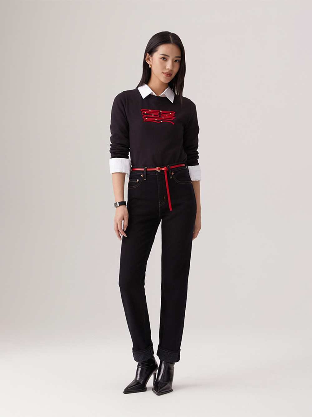 Женские прямые джинсы с завышенной талией Levi's 724 High Rise Straight 18883-0423, Ограниченная серия