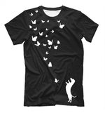 Футболка "Такса и бабочки"