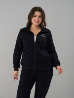 Костюм с брюками КБфп-584/черный-надпись