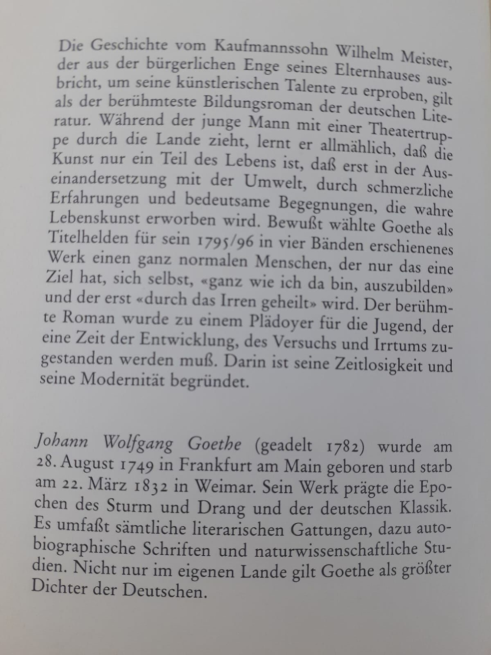 Wilhelm Meisters Lehrjahre. Иоганн Вольфганг Гете
