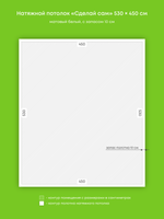 Матовый натяжной потолок 23.9 м2