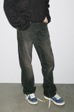 ZARA ДЖИНСОВЫЕ КРОССОВКИ, СИНИЙ