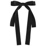 Заколка для волос аллигатор 15x26 см, с бантиком, с длинными хвостиками, АССОРТИ, MONTE VITA, 457111