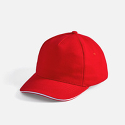 Бейсболка Long Beach, красная с белым