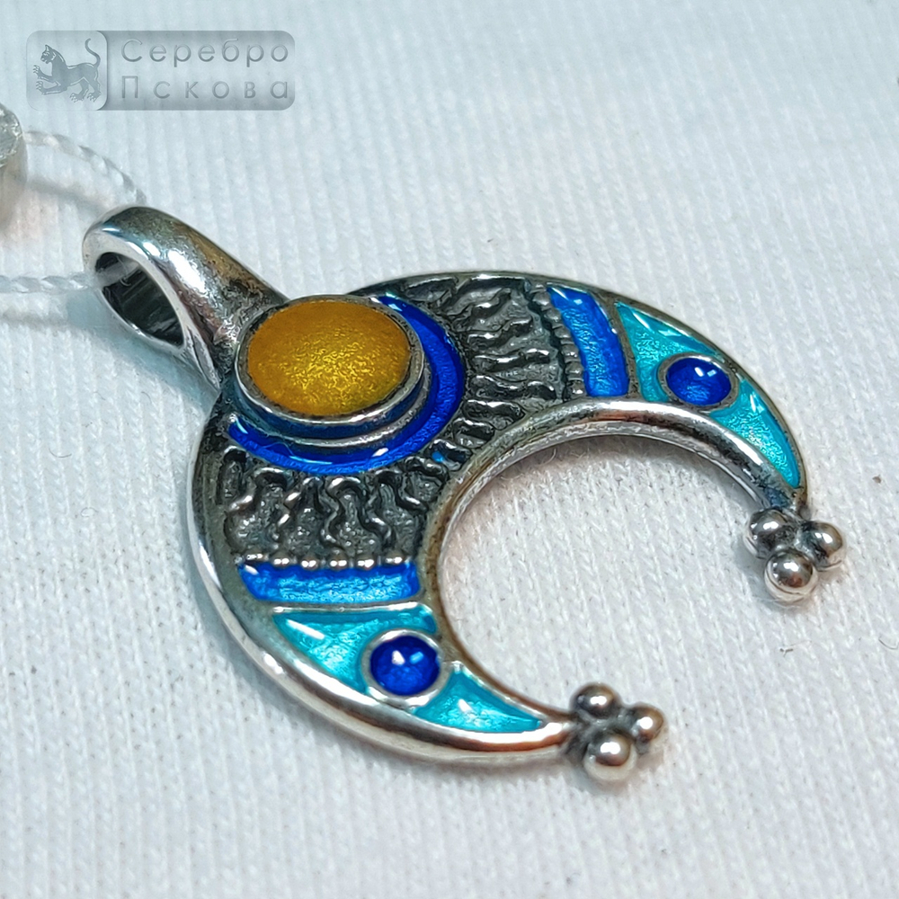 Подвеска "Лунница" эмаль малая