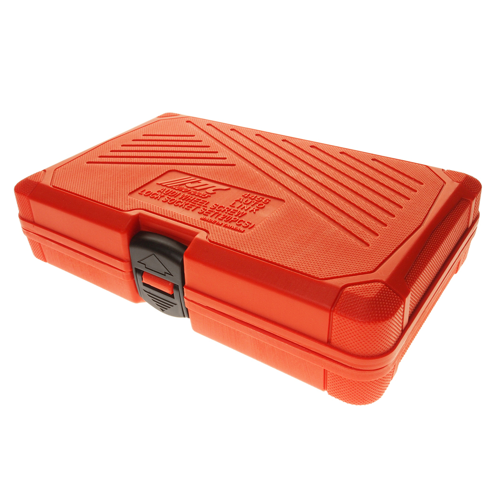 JTC-4456 - Набор головок для секретных болтов и гаек (AUDI после 2006г.) 20 предметов JTC - Комплектация 

A(801), B(802), C(803), D(804), E(805), F(806), G(807), H(808), J(809), L(810), M(811), N(812), O(814), P(813), R(815), S(816), T(817), V(818), W(819), X(820) - 20 шт.


Описание

Используется для съема секретных болтов при потере специального ключа.
Оригинальный номер (VM): T40073.


Применение

Audi (после 2006 г.в.).


Порядок работы

Подберите подходящую по размеру головку из набора. Затем плотно установите головку на секретку. При необходимости используйте удлинитель.
Проверните головку и демонтируйте гайку. Максимальное усилие: 150 Н&middot;м.
Извлеките гайку из головки.