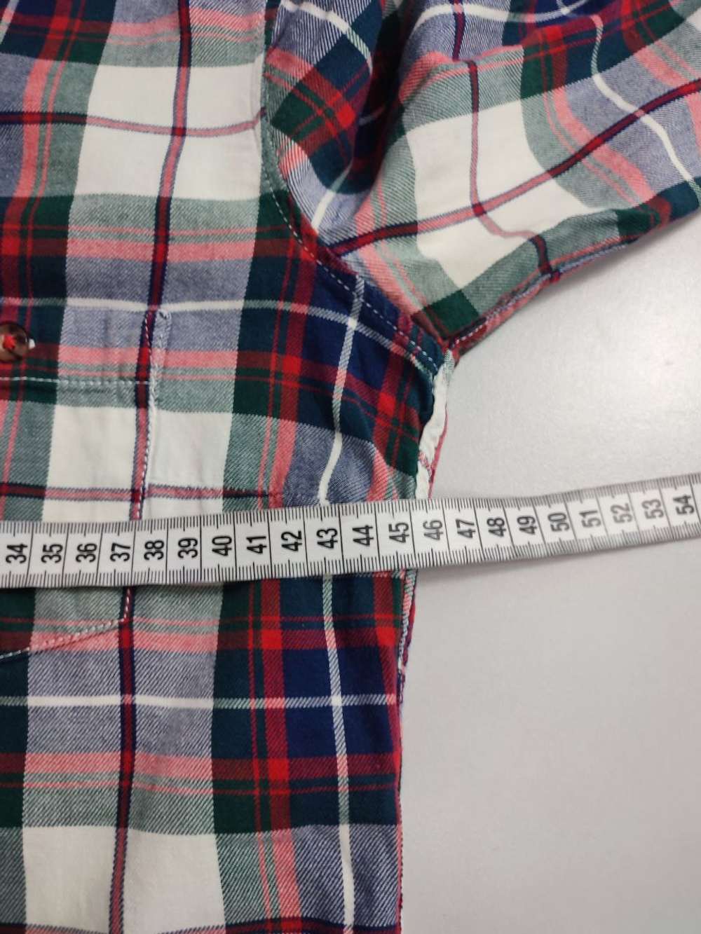 Рубашка H&M в клетку 42 размер