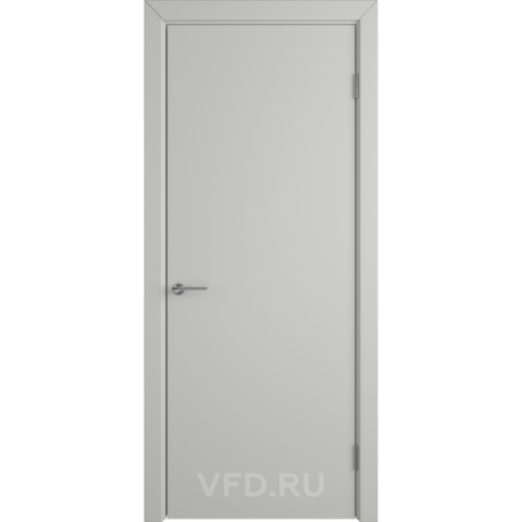 Межкомнатная дверь VFD (ВФД) Niuta (Ньюта) Cotton (эмаль светло-серая) Гладкая