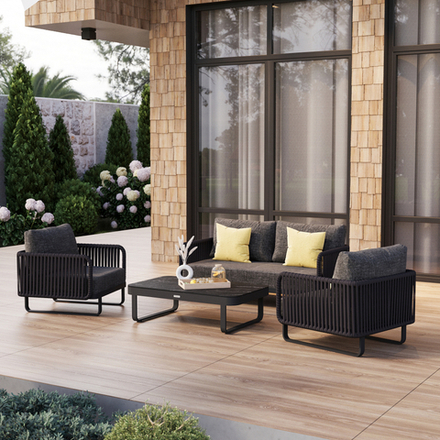 Лаунж зона Ideal Patio БЕЛЛИСА С с двухместным диваном - маренго