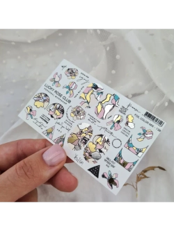 Lucky Rose Слайдеры наклейки для ногтей Foil 138