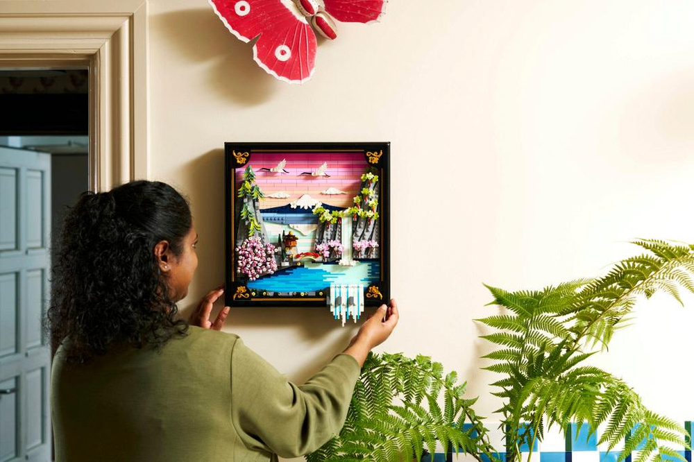 Конструктор LEGO Art 31218 лего Японский пейзаж с цветущей сакурой — художественный набор 18+