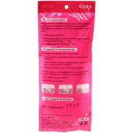 Перчатки хозяйственные повышенной прочности розовые pvc, размер M