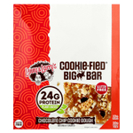 Lenny & Larry's, Cookie-Fied® Big Bar, тесто для печенья с шоколадной крошкой, 12 батончиков, 90 г (3,17 унции)