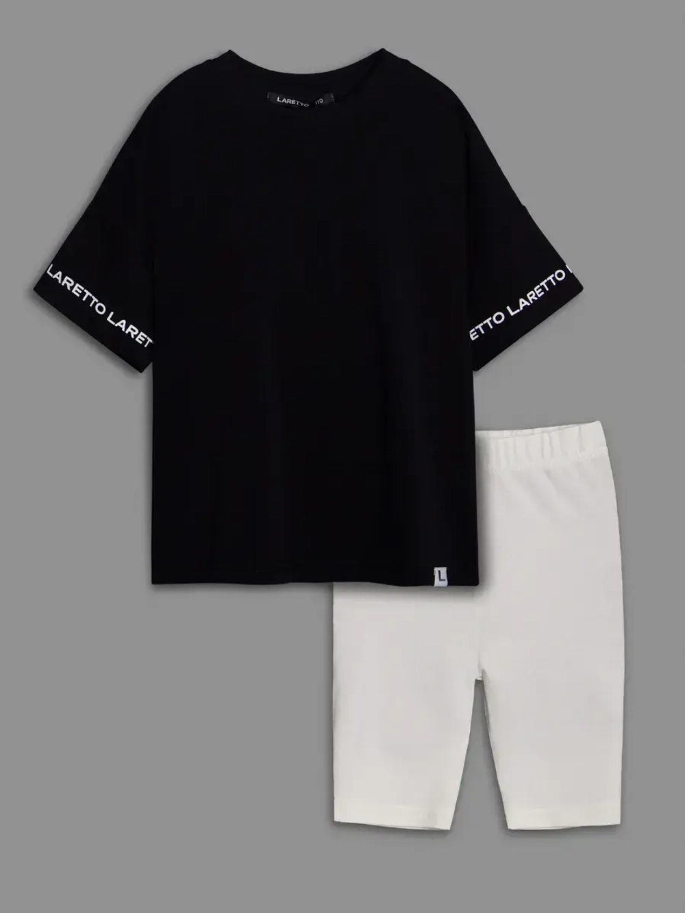 Летний костюм для девочки с велосипедками