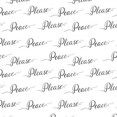 Peace please леттеринг