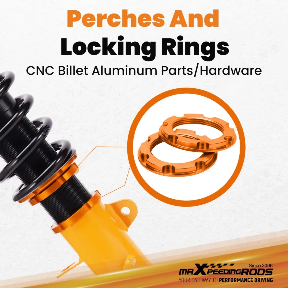 MaXpeedingrods Adjustable Coilovers Shocks Spring Kit подходит для автомобиля Toyota Corolla 87-02