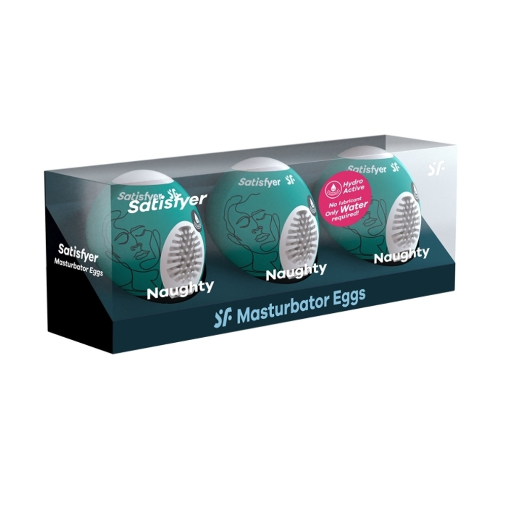 Набор из трех яиц мастурбаторов Satisfyer Masturbator Egg 3er Set Naughty