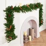 Хвойная гирлянда с шишками "Pine" литая хвоя