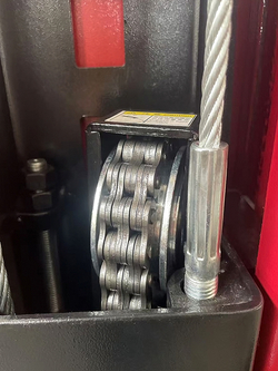 Подъемник электрогидравлический 4т 100-1820мм 2-х стоечный 220В верх. синхрон.(механ. с 1 кол) GTE