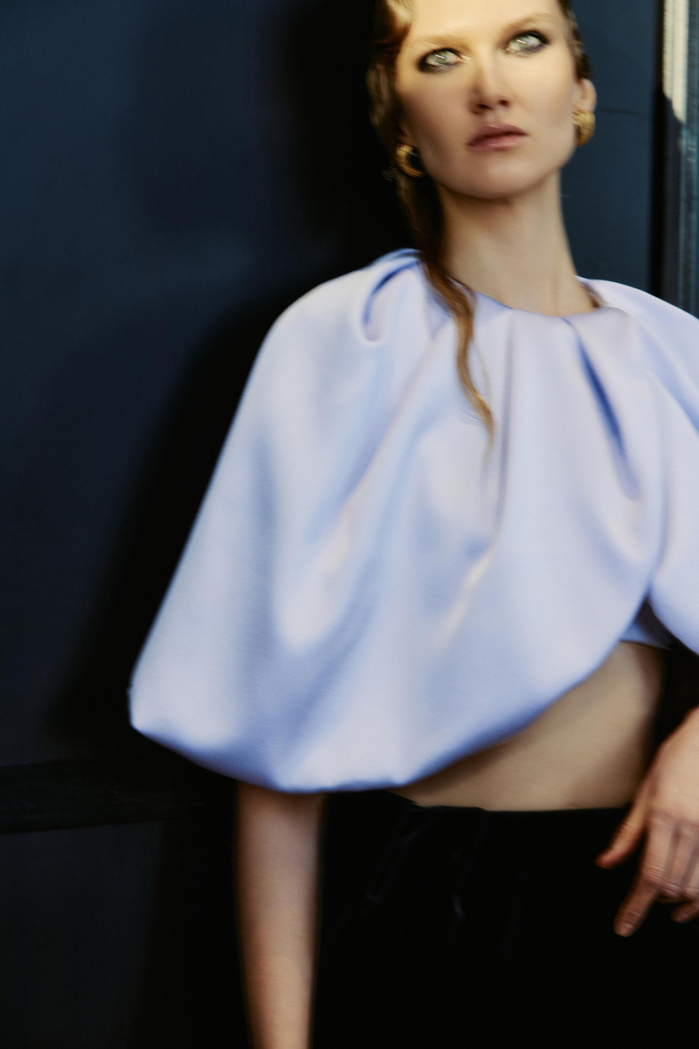 Топ укороченный из сатина