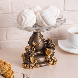 Фруктовница-конфетница Мерси Бронза