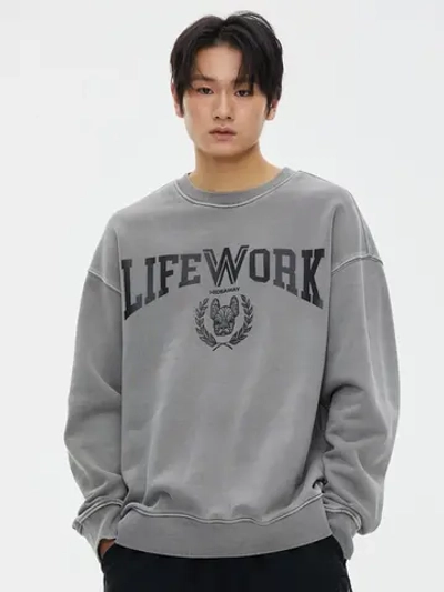 Свитшот с пигментом с логотипом университета